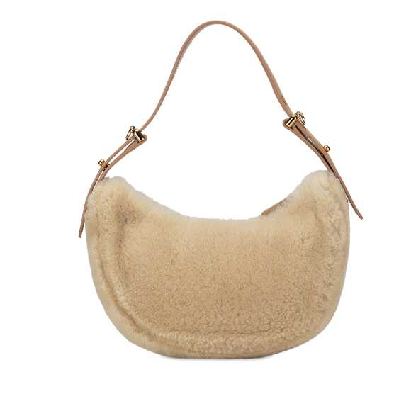 Pre-Loved Prada Shearling and Leather Arqué Satchel - Picture 3 of 11